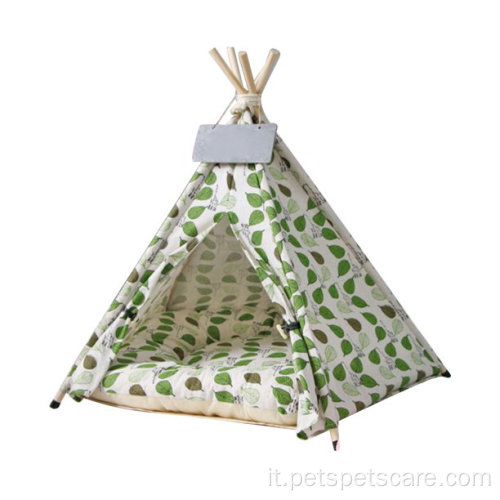 Cucciolo di tende da tenda da pet outdoor Teepee per animali domestici portatili